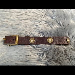 Nocona dog collar brown leather 12 gauge shell 27”